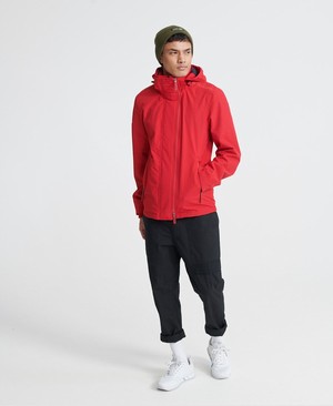 Superdry Tech Hood Pop Cipzár SD-Windcheater Férfi Kabát Piros | BVZHW1759